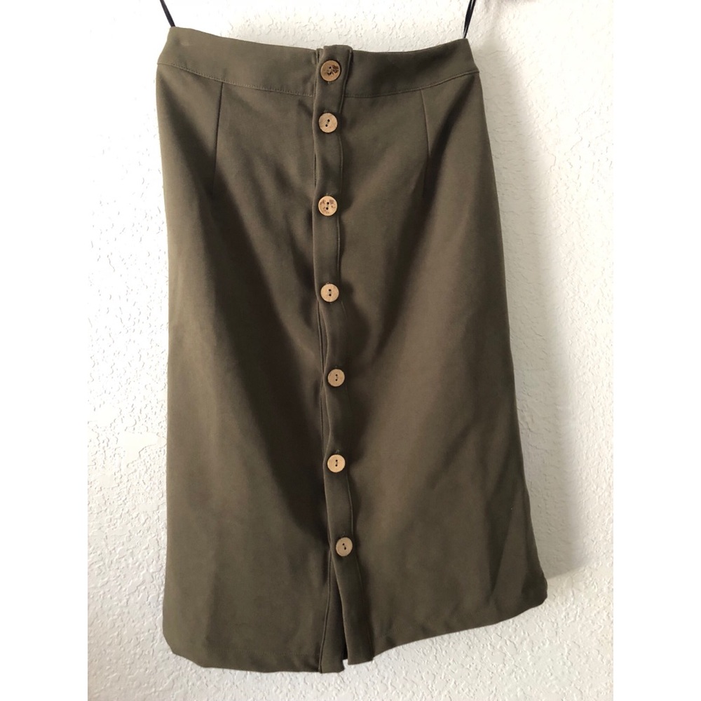 High Waisted Button Up Skirt NEW WITH TAGS